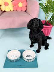Pawsome Paws Boutique Teal Green Silicone Pet Placemat - Image 1 of 5