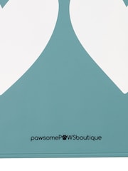 Pawsome Paws Boutique Teal Green Silicone Pet Placemat - Image 4 of 5