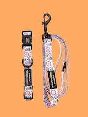 Pawsome Paws Boutique Pink Blue Dog Collar And Lead Set - Image 2 of 4