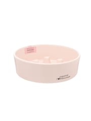 Pawsome Paws Boutique Pink Ceramic Slow Dog Feeder Bowl - Image 1 of 4