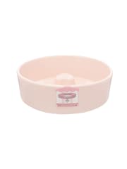 Pawsome Paws Boutique Pink Ceramic Slow Dog Feeder Bowl - Image 2 of 4