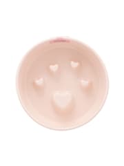 Pawsome Paws Boutique Pink Ceramic Slow Dog Feeder Bowl - Image 3 of 4