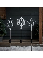 Lights4fun 3 Neon Christmas Stake Light - Image 2 of 2