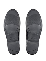 Start Rite Girls Sketch Slip On Black Leather School Shoes - F Fit - Image 6 of 6