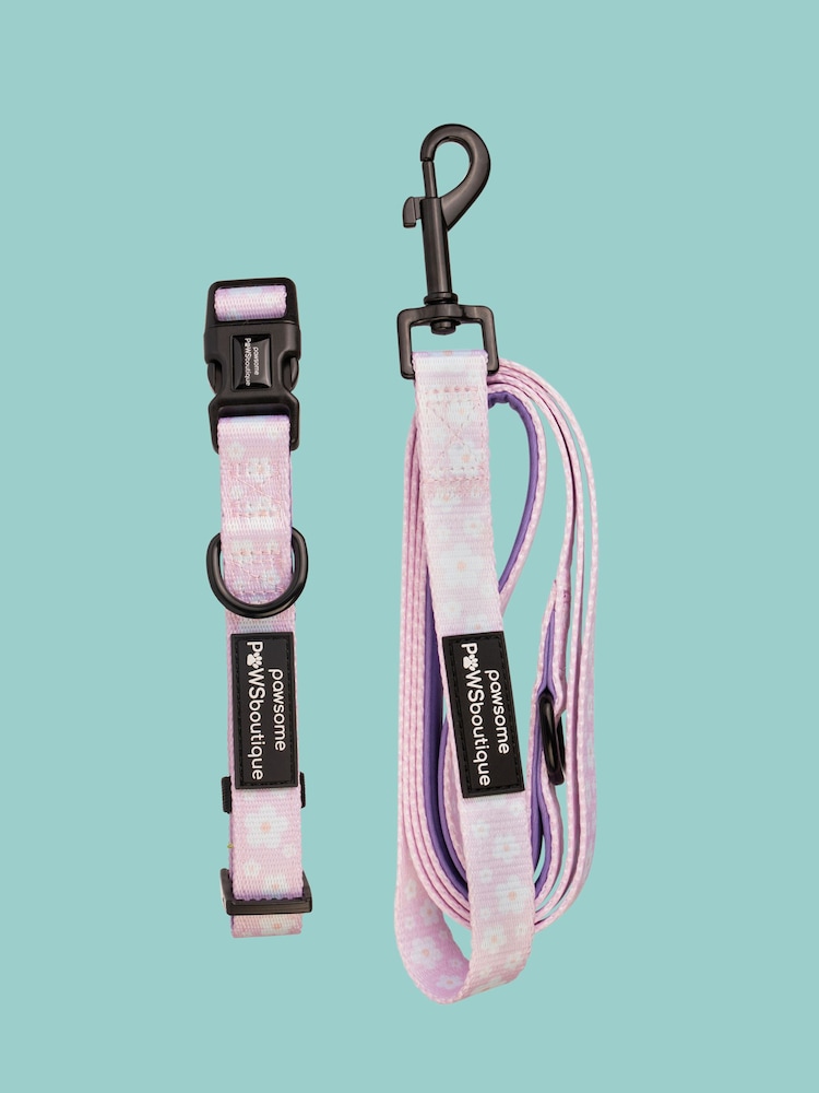 Pawsome Paws Boutique Pink Dog Collar And Lead Set - Image 2 of 4