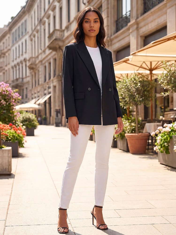 Roman Black Premium Stretch Ponte Blazer - Image 2 of 4