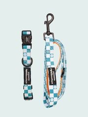 Pawsome Paws Boutique Teal White Dog Collar And Lead Set - Image 2 of 4