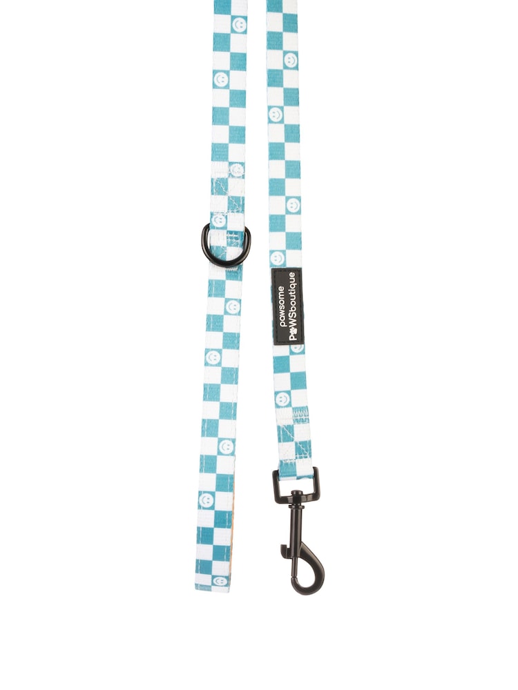 Pawsome Paws Boutique Teal White Dog Collar And Lead Set - Image 4 of 4