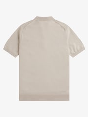 Ovsena kaša - Fred Perry pletena polo majica iz Blend merino volne - Slika 6 iz 6
