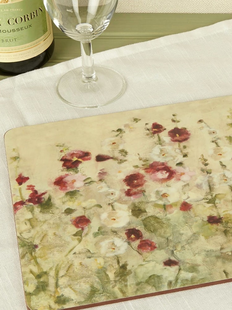 Platzsets mit wilden Mohnblumen, 6 Stück - Bild 1 von 3 Platzsets mit wilden Mohnblumen, 6 Stück - Bild 1 von 3