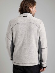 Kremowy - Weird Fish Caddis Eco 1/4 Zip Tech Macaroni Sweatshirt - Image 2 of 7