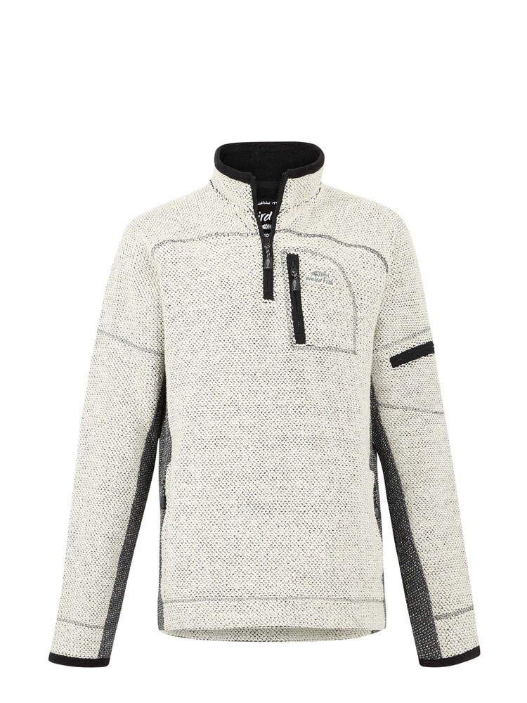 Kremowy - Weird Fish Caddis Eco 1/4 Zip Tech Macaroni Sweatshirt - Image 6 of 7
