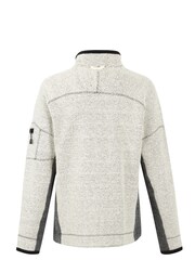 Kremowy - Weird Fish Caddis Eco 1/4 Zip Tech Macaroni Sweatshirt - Image 7 of 7