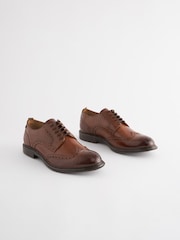 Tan Brown Heritage Brogue Shoes - Image 1 of 8