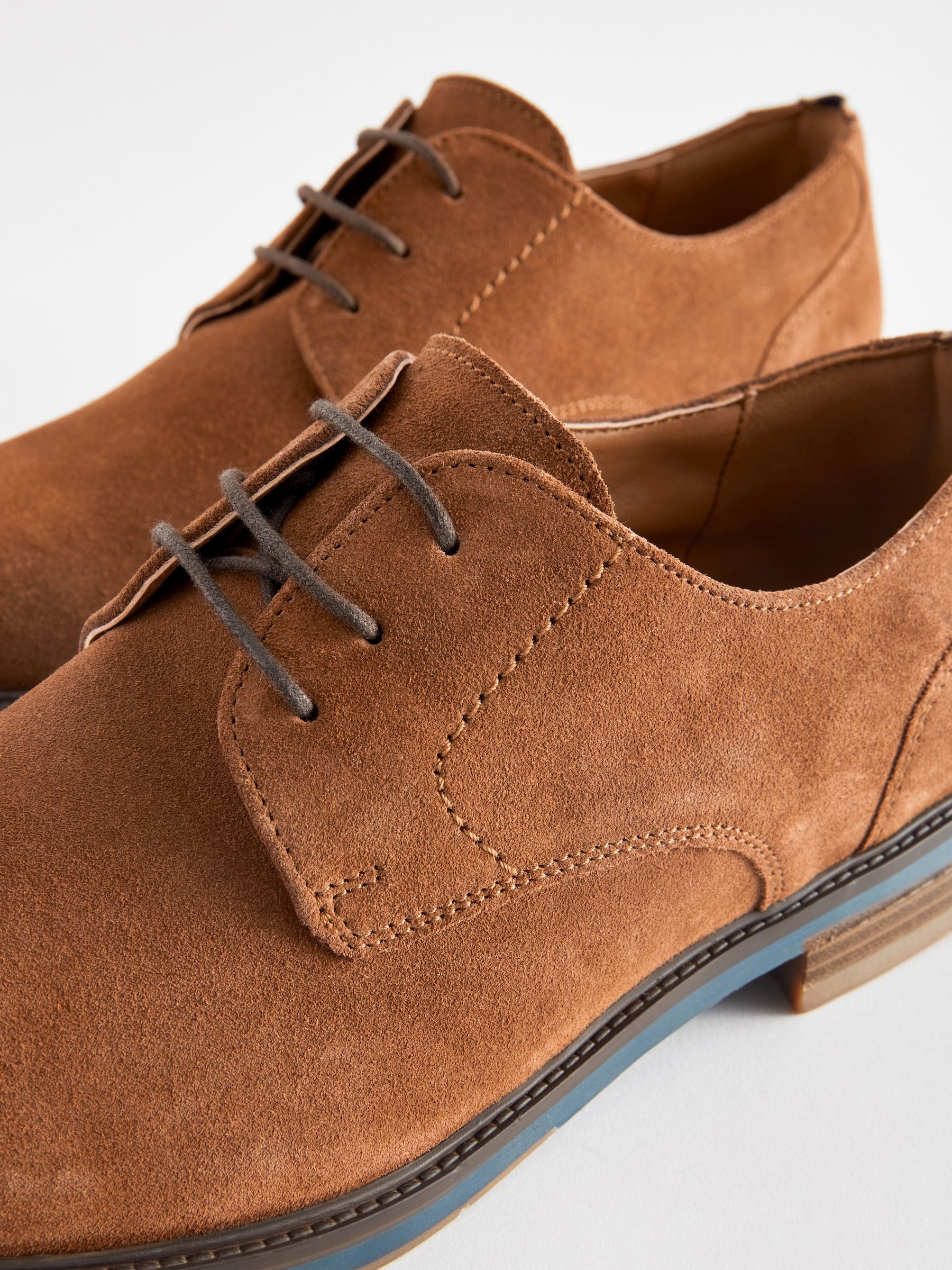 Buy Tan Brown Suede Sole Derby Shoes from Next Oman