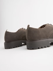 Brown Cleated Sole Derby Shoes - Image 6 of 6