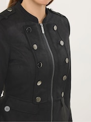Star by Julien MacDonald Black Faux Suede Military Jacket - Image 4 of 8