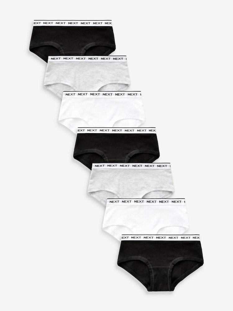Schwarz-Weiß - Hüftslips im 7er-Pack (2–16 J.) - Bild 1 von 10 Schwarz-Weiß - Hüftslips im 7er-Pack (2–16 J.) - Bild 1 von 10