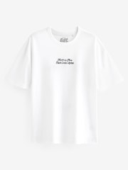 White Multi Floral Relaxed Fit Floral Nature Graphic T-Shirt - Image 5 of 8