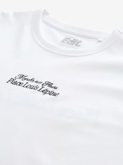 White Multi Floral Relaxed Fit Floral Nature Graphic T-Shirt - Image 7 of 8