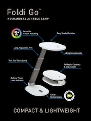 Daylight Company White Foldi Go Portable Desk Lamp - Image 4 of 5