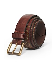 Superdry Brown Logo Goods 100% Cotton Belt - Image 1 of 3