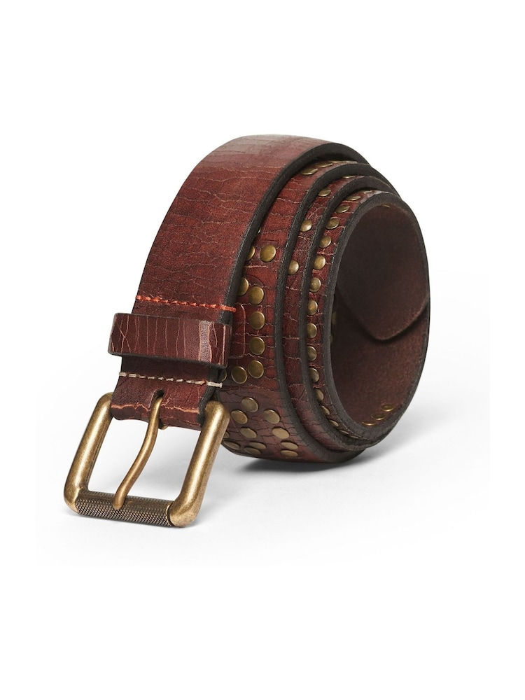 Superdry Brown Logo Goods 100% Cotton Belt - Image 1 of 3