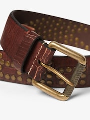 Superdry Brown Logo Goods 100% Cotton Belt - Image 3 of 3