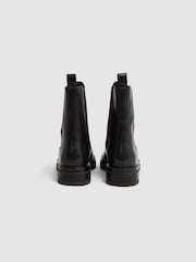Reiss Black Thea Leather Chelsea Boots - Image 4 of 5
