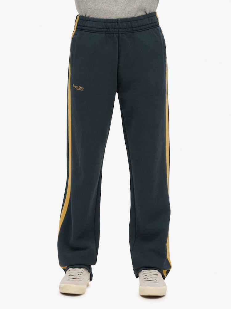 Superdry Eclipse Navy/Winter Gold Essential Logo Straight Joggers - Image 3 of 5