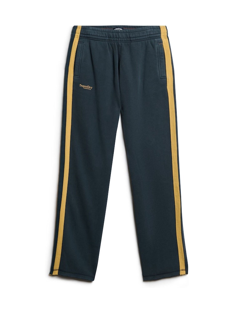 Eclips marine/wintergoud - Superdry must-have joggingbroek met logo en rechte pijpen - Afbeelding 7 van 7
