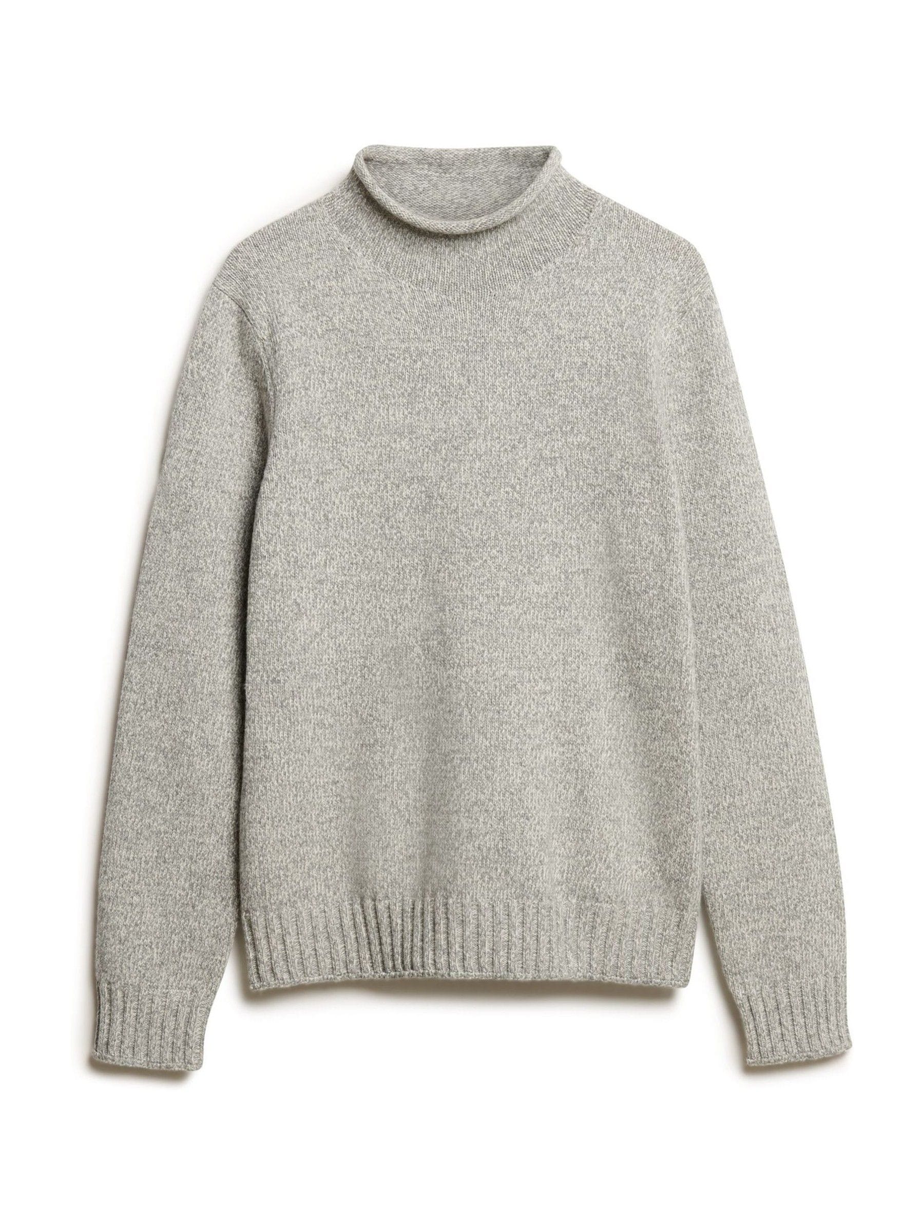 Buy Superdry Rune Grey Marl 90s Roll Neck Jumper from the Next UK