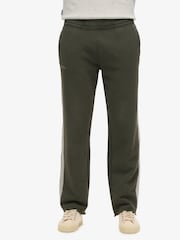 Superdry Dark Green/Athletic Grey Marl Essential Logo Straight Joggers - Image 1 of 7