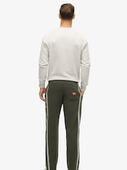 Superdry Dark Green/Athletic Grey Marl Essential Logo Straight Joggers - Image 2 of 7