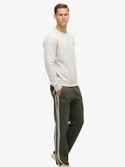Superdry Dark Green/Athletic Grey Marl Essential Logo Straight Joggers - Image 4 of 7