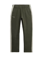 Superdry Dark Green/Athletic Grey Marl Essential Logo Straight Joggers - Image 6 of 7