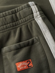 Superdry Dark Green/Athletic Grey Marl Essential Logo Straight Joggers - Image 7 of 7