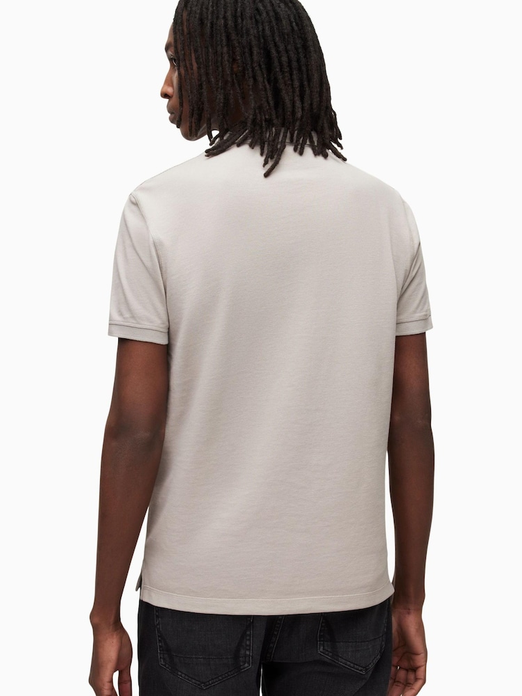 AllSaints Natural Reform Short Sleeve Polo Shirt - Image 2 of 6
