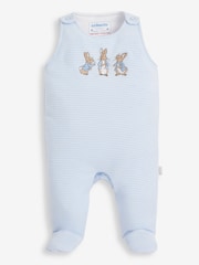 JoJo Maman Bébé Blue 2-Piece Peter Rabbit Baby Dungaree Set - Image 5 of 7