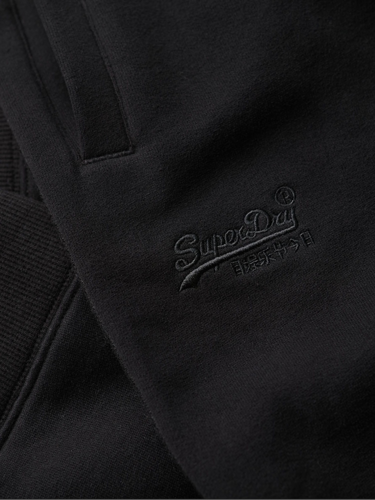 Superdry Black Essential Logo Joggers - Image 7 of 7