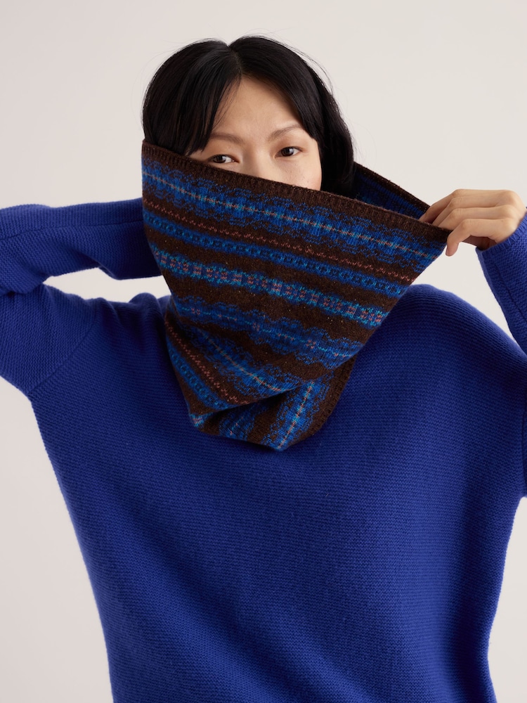 Seasalt Cornwall Blue Touchstone Snood - Image 2 of 4
