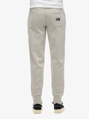 Superdry Light Grey Marl Essential Logo Joggers - Image 2 of 5
