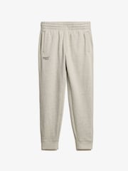 Superdry Light Grey Marl Essential Logo Joggers - Image 4 of 5