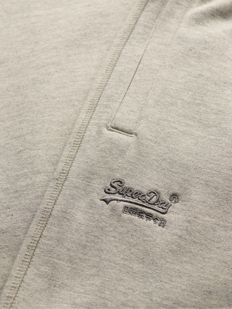 Superdry Light Grey Marl Essential Logo Joggers - Image 5 of 5
