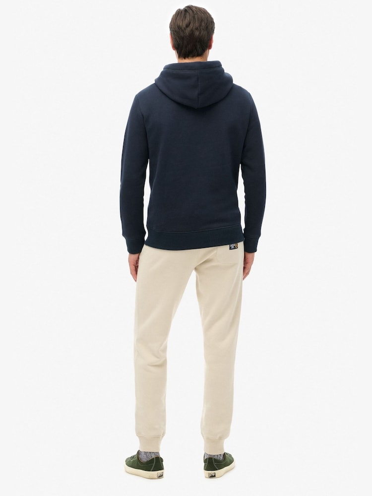 Superdry Light Stone Beige Essential Logo Joggers - Image 2 of 6