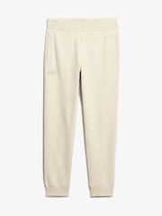 Superdry Light Stone Beige Essential Logo Joggers - Image 5 of 6