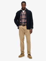 Superdry Čvrsta pletenina Zip skozi pletena jopa - Slika 4 iz 7