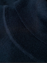Superdry Darkest Navy Merino Roll Neck Slim Fit Jumper - Image 5 of 6