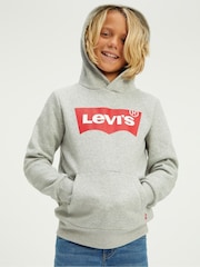 Levi's® Grey Batwing Logo Hoodie - Image 1 of 4
