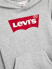 Levi's® Grey Batwing Logo Hoodie - Image 4 of 4